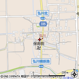 滋賀県高島市今津町弘川374周辺の地図