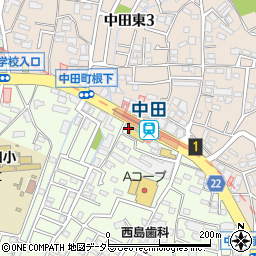 泉警察署中田交番周辺の地図