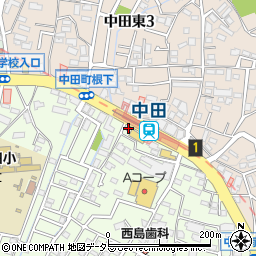 泉警察署中田交番周辺の地図