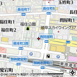 岐阜県岐阜市新栄町4周辺の地図