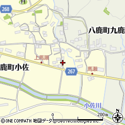兵庫県養父市八鹿町小佐33周辺の地図