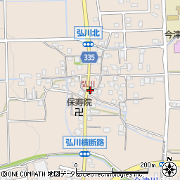 滋賀県高島市今津町弘川461周辺の地図