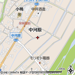 鳥取県倉吉市中河原周辺の地図