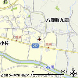兵庫県養父市八鹿町小佐17周辺の地図