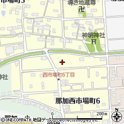 岐阜県各務原市那加西市場町6丁目62-8周辺の地図