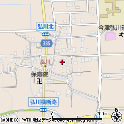 滋賀県高島市今津町弘川438周辺の地図