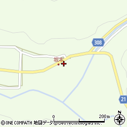 鳥取県東伯郡三朝町坂本1417周辺の地図