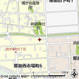 岐阜県各務原市那加西市場町6丁目69-5周辺の地図
