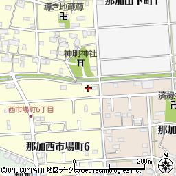 岐阜県各務原市那加西市場町6丁目69-1周辺の地図