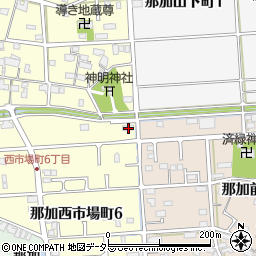 岐阜県各務原市那加西市場町6丁目69-2周辺の地図