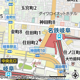 三菱ＵＦＪ銀行岐阜支店 ＡＴＭ周辺の地図
