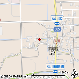 滋賀県高島市今津町弘川389周辺の地図