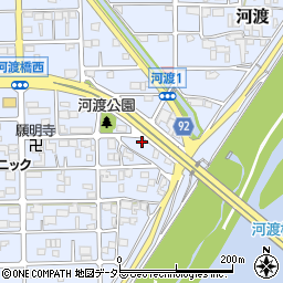 岐阜県岐阜市河渡周辺の地図