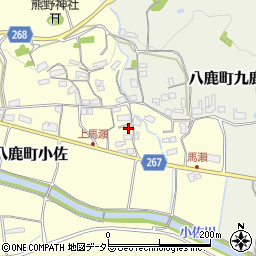 兵庫県養父市八鹿町小佐156周辺の地図