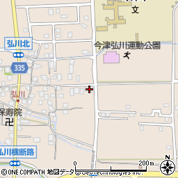 滋賀県高島市今津町弘川520周辺の地図