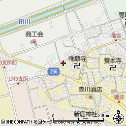 滋賀県長浜市難波町416-1周辺の地図