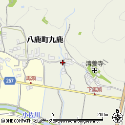 兵庫県養父市八鹿町九鹿1267周辺の地図