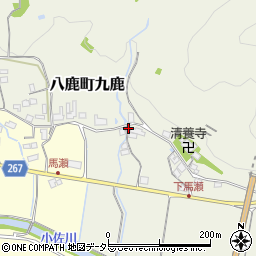 兵庫県養父市八鹿町九鹿1296周辺の地図