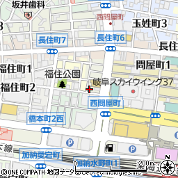 岐阜県岐阜市花園町14周辺の地図