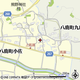 兵庫県養父市八鹿町小佐157周辺の地図