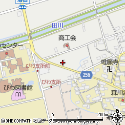 滋賀銀行びわ町 ＡＴＭ周辺の地図