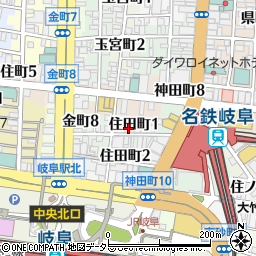橋勘商店 岐阜店周辺の地図