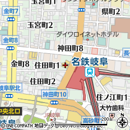 個室居酒屋 いろどり 岐阜駅前店周辺の地図