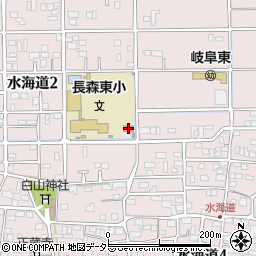長森東公民館周辺の地図