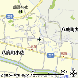 兵庫県養父市八鹿町小佐161周辺の地図
