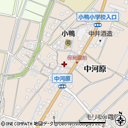 倉吉中河原簡易郵便局周辺の地図