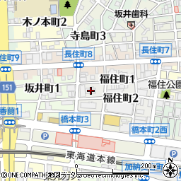 ファミール岐阜周辺の地図