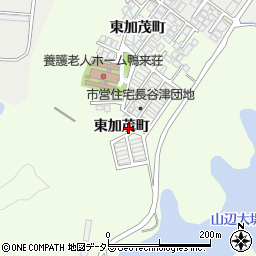 島根県安来市月坂町東加茂町周辺の地図