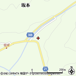 鳥取県東伯郡三朝町坂本1451周辺の地図