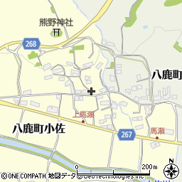 兵庫県養父市八鹿町小佐165周辺の地図