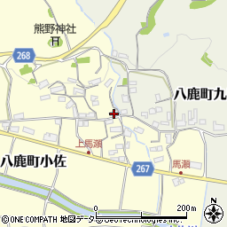 兵庫県養父市八鹿町小佐163周辺の地図