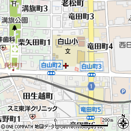 岐阜県岐阜市白山町周辺の地図