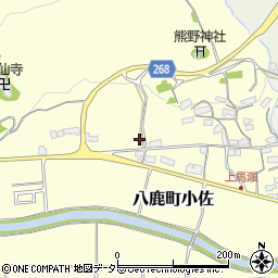 兵庫県養父市八鹿町小佐304周辺の地図