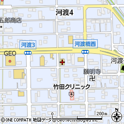 キッズ宝島河渡店周辺の地図