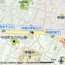 中田小入口周辺の地図