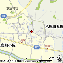 兵庫県養父市八鹿町九鹿1504周辺の地図