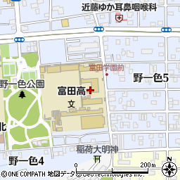 岐阜東中学校周辺の地図