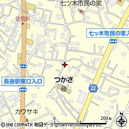 神奈川県藤沢市高倉周辺の地図