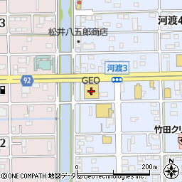 ゲオ岐阜河渡店周辺の地図