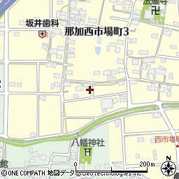 岐阜県各務原市那加西市場町3丁目152周辺の地図