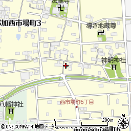岐阜県各務原市那加西市場町5丁目224周辺の地図