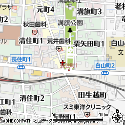 名鉄協商岐阜白山町駐車場周辺の地図