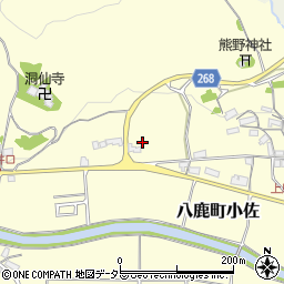 兵庫県養父市八鹿町小佐周辺の地図
