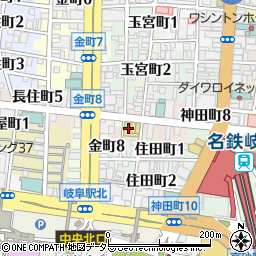 鍋屋 岐阜横丁店周辺の地図