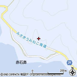 赤石トンネル周辺の地図