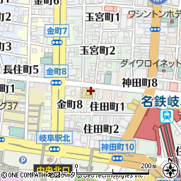 鉄吉 てつよし 岐阜駅店周辺の地図